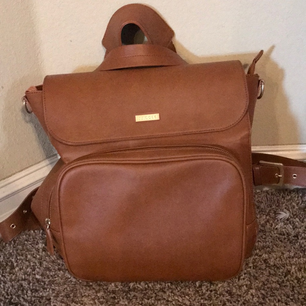 JJ Cole Brookmont diaper bag, Cognac